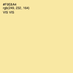 #F9E8A4 - Vis Vis Color Image